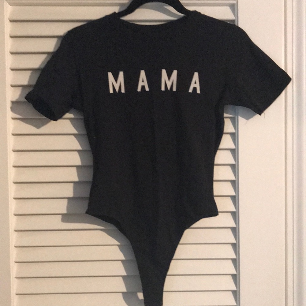 Like new, Ford and Wyatt Mama Bodysuit Tee, black